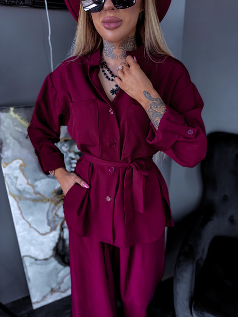 ELYNDI set "ROSEMARY V6238" - BORDEAUX